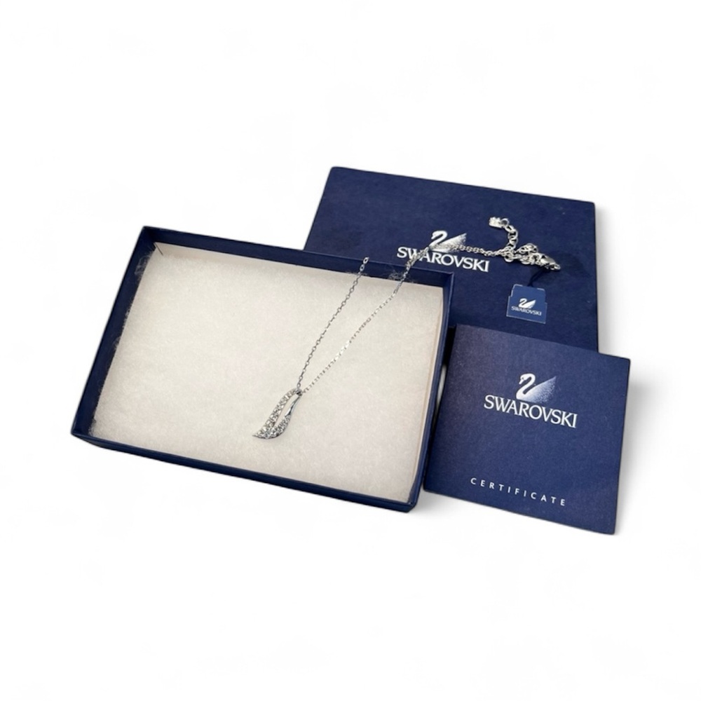 Swarovski Pave’ Swoop Necklace